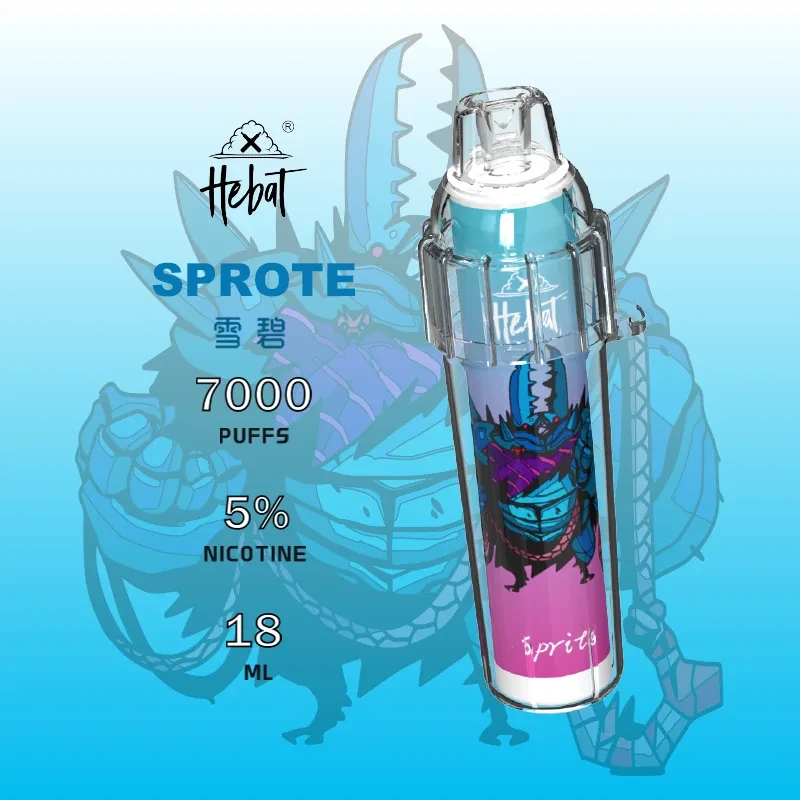 喜貝 Hebat Boom 一次性電子煙｜雪碧・拋棄式電子煙・約 7000 口・續行持久