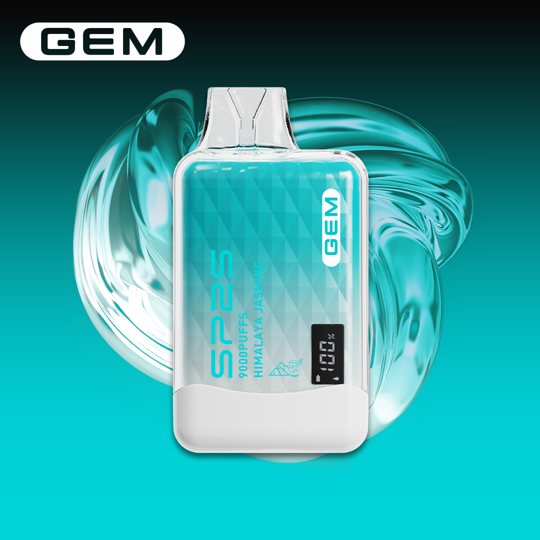 SP2 思博瑞 GEM 一次性電子煙｜喜瑪拉雅茉莉茶口味・拋棄式電子菸・約 9000 口・數字屏顯示