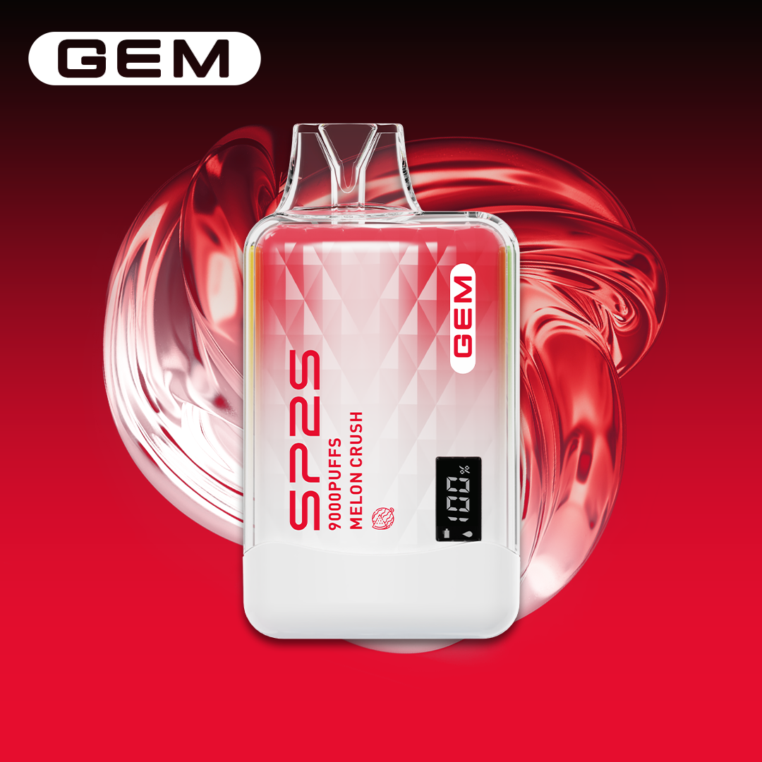 SP2 思博瑞 GEM 一次性電子煙｜西瓜冰爽口味・拋棄式電子菸・約 9000 口・數字屏顯示